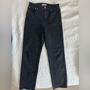 Madewell Women's Curvy 90’s Straight Leg Black Jeans